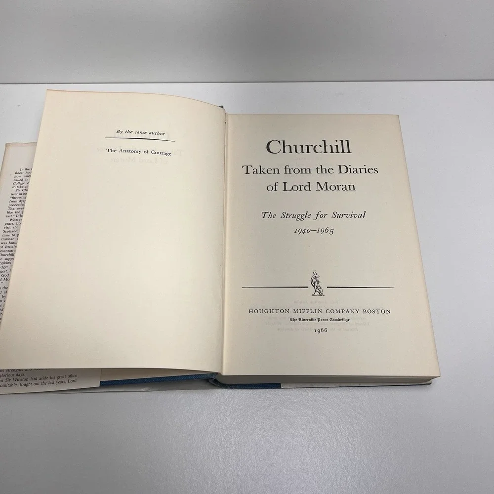 Churchill : Taken‎ From The Diaries of Lord Moran Hardcover, First Edition 1966